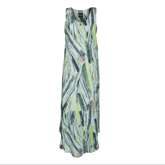 NIC + ZOE SLEEVELESS PALM PRINT MAXI DRESS - Picture 11 of 12